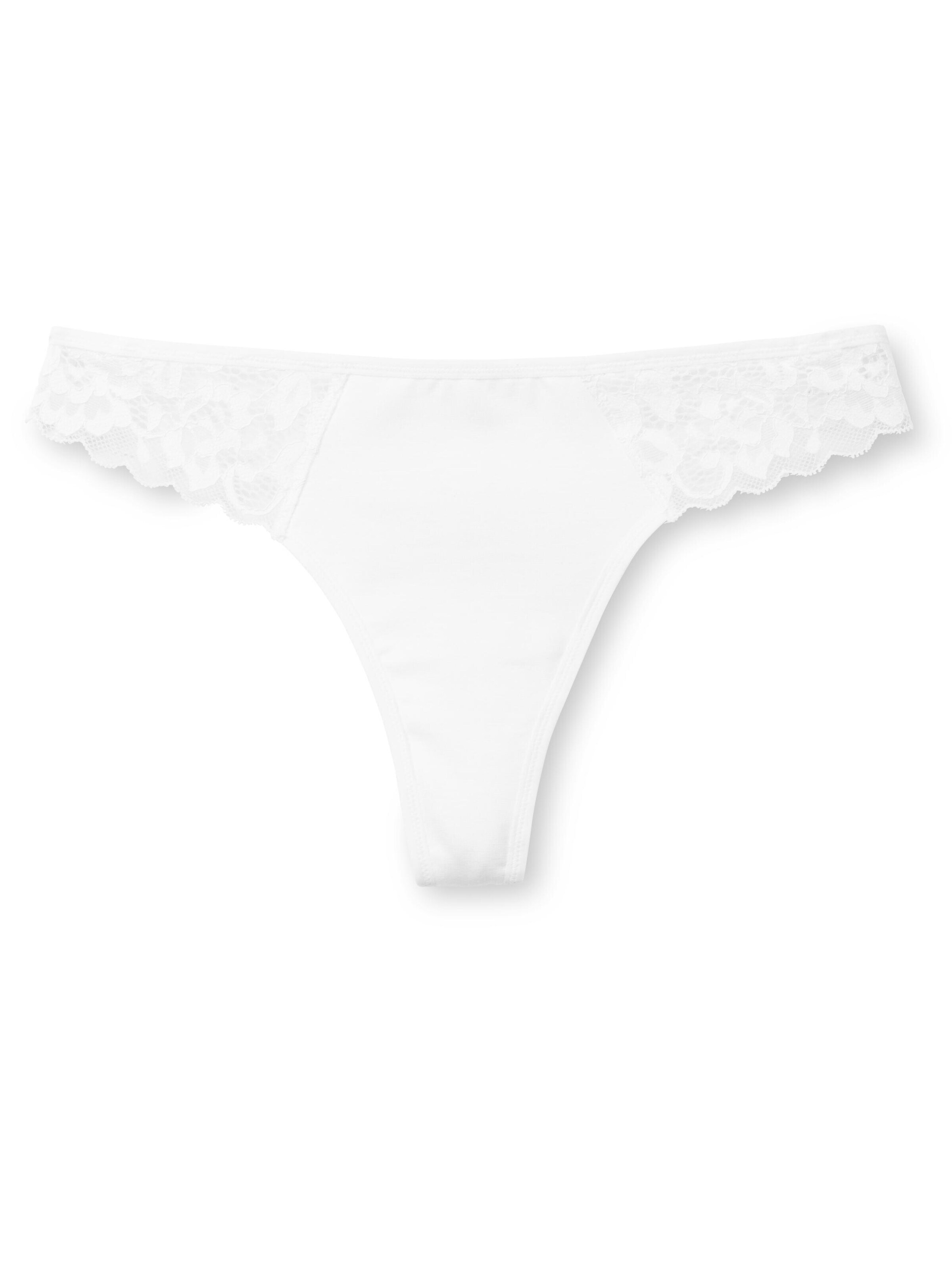 CALIDA String 'Natural Comfort Lace'‌‌‌‌‌‌ in Weiß: Vorderseite
