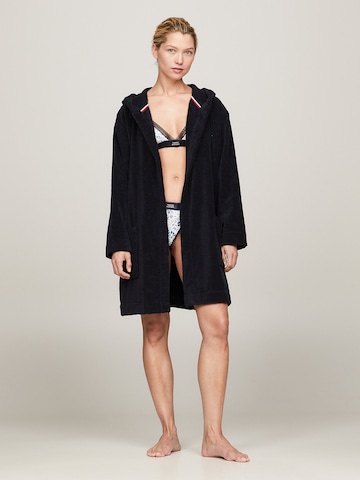 TOMMY HILFIGER Short Bathrobe in Blue: front