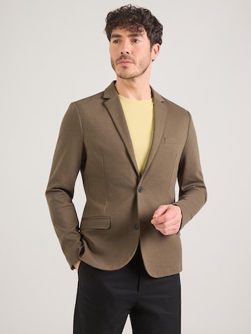 Lindbergh Slim fit Suknjič | zelena barva: sprednja stran