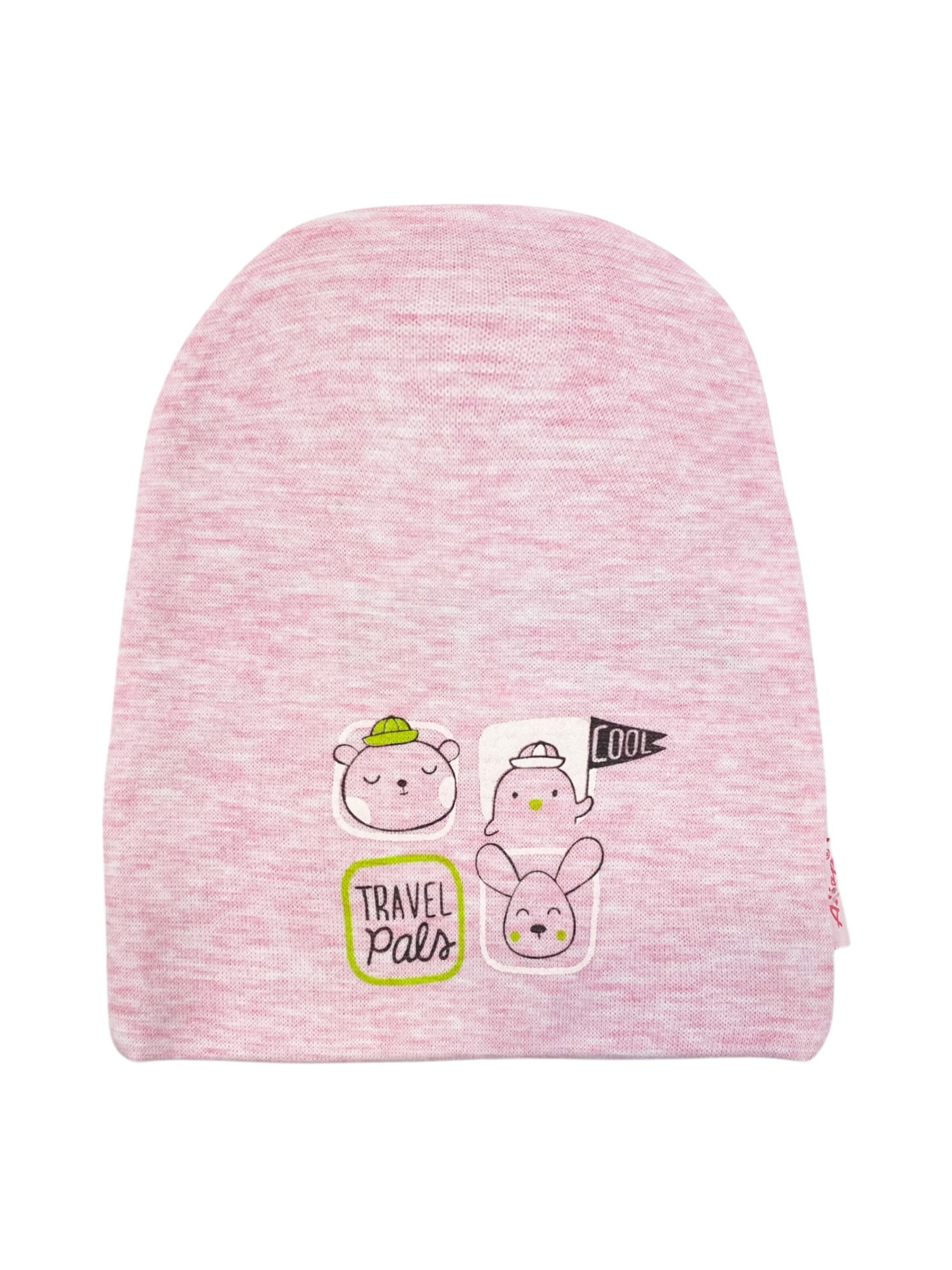 Aliap Mütze 'Tiere' in Pink: Vorderseite