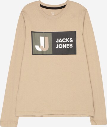 Jack & Jones Junior Tričko 'LOGAN' – béžová: přední strana