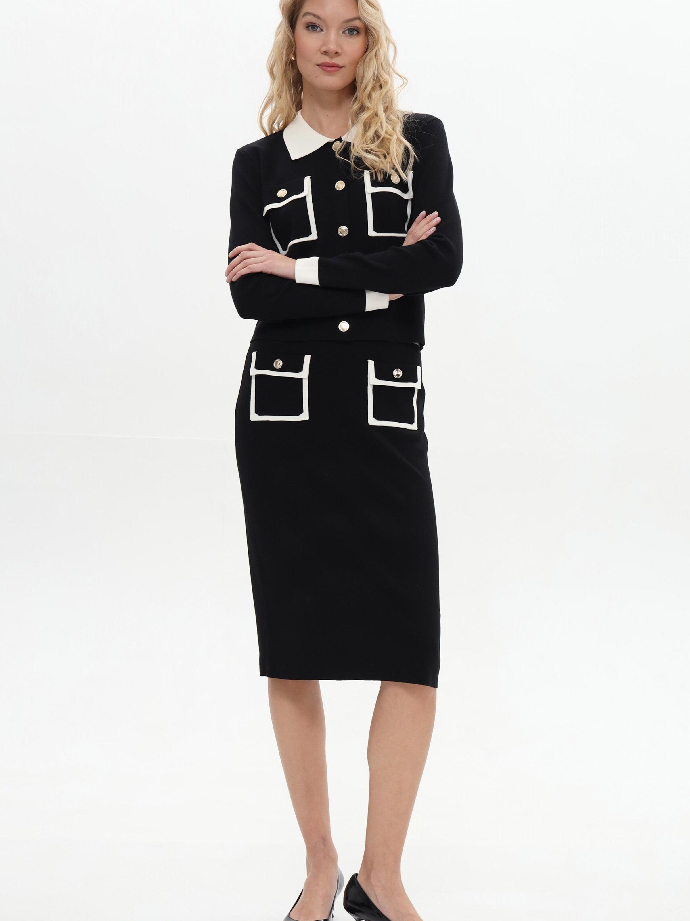 Passioni Knit Cardigan in Black