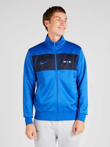 Nike Sportswear Sweatjacka 'AIR' i blå: framsida