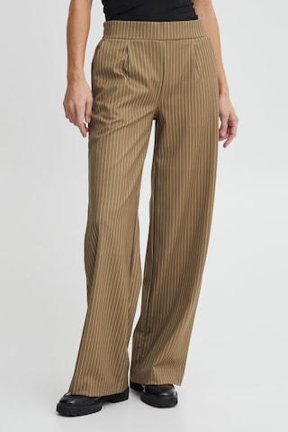 b.young Wide leg Pleat-front trousers 'BYRizetta' in Brown: front
