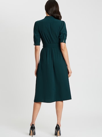 Willa Skjortklänning 'SOLANGE ' i grön: baksida