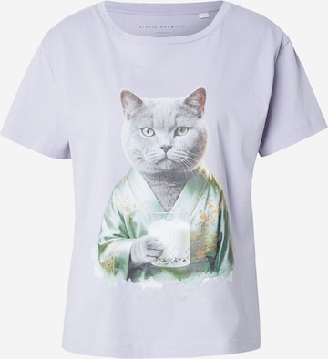EINSTEIN & NEWTON Paita 'Kimono Cat' värissä lila: etupuoli