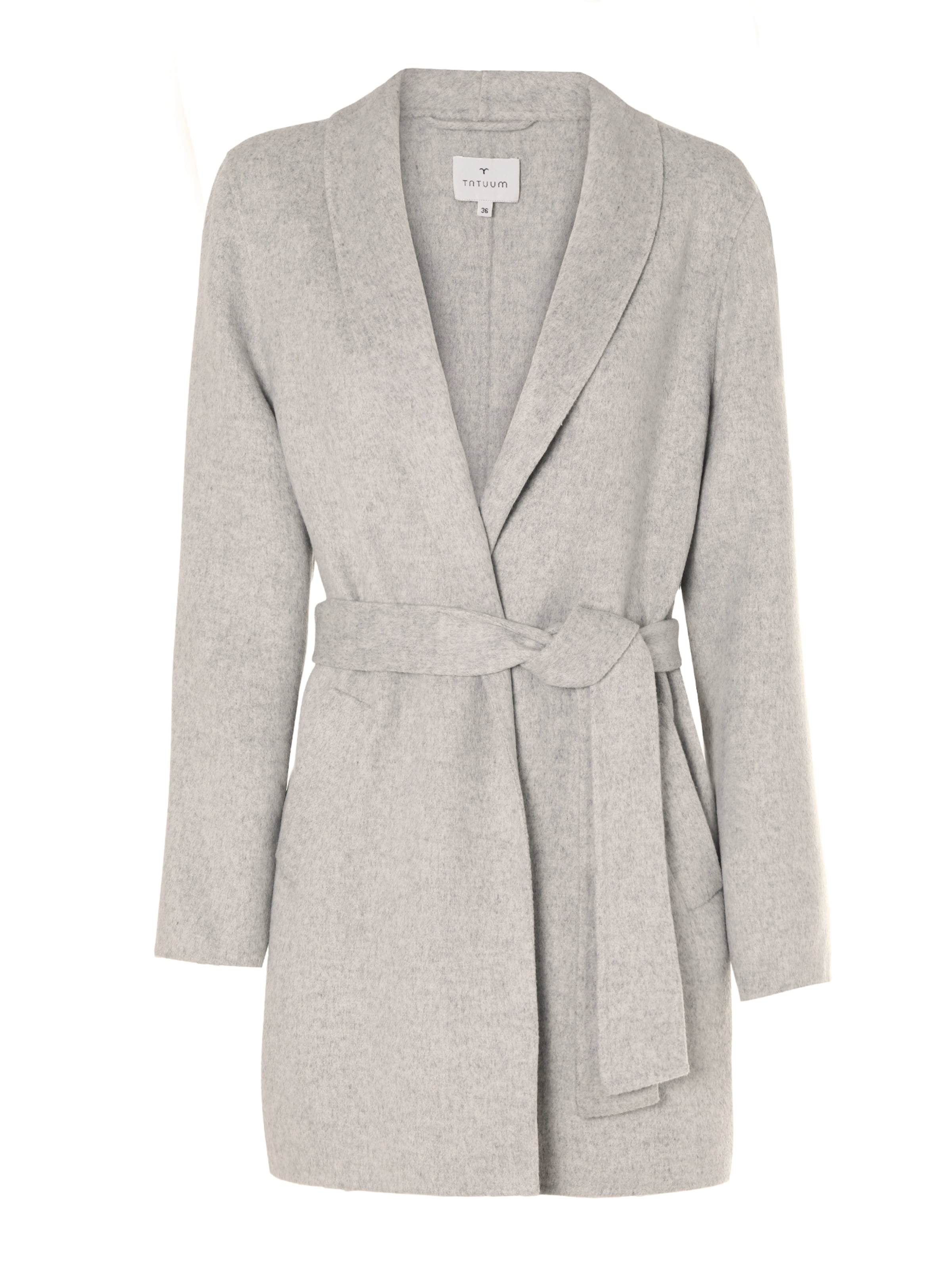 TATUUM - Abrigo de entretiempo en gris: frente