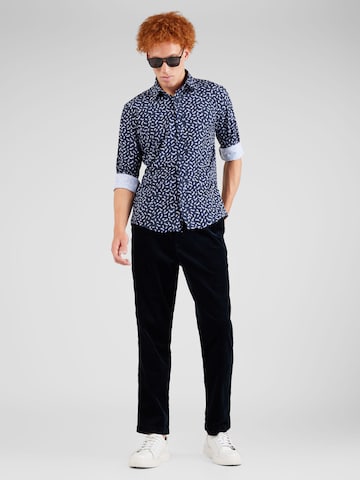 BOSS Black Regular Fit Hemd 'Liam' in Blau