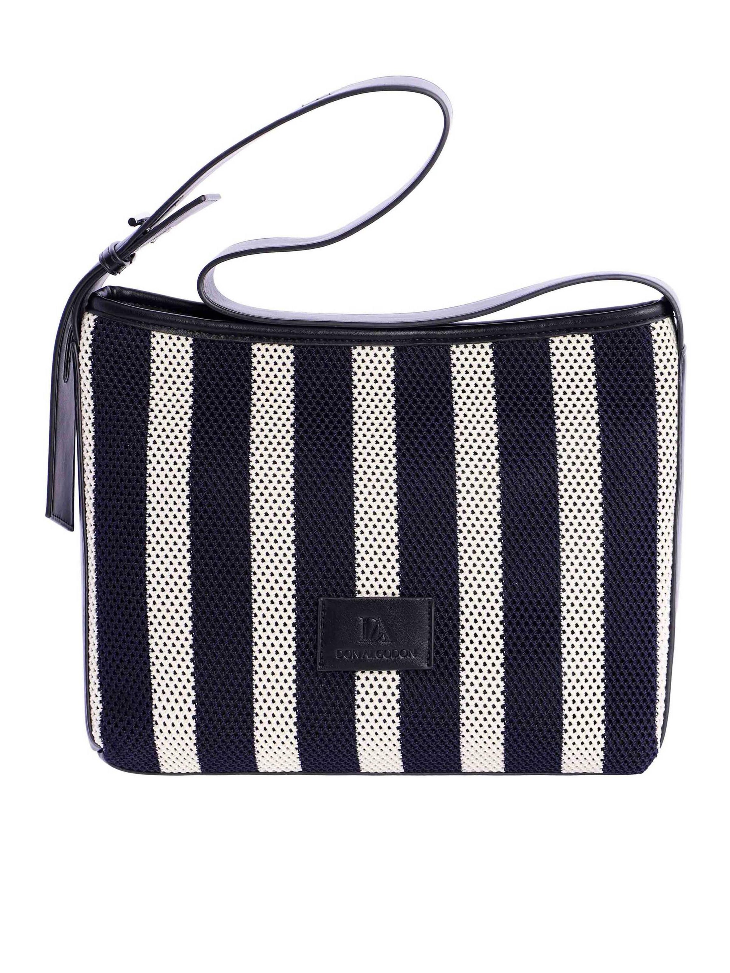 Don Algodon - Bolso de hombro 'Nayade' en negro: frente