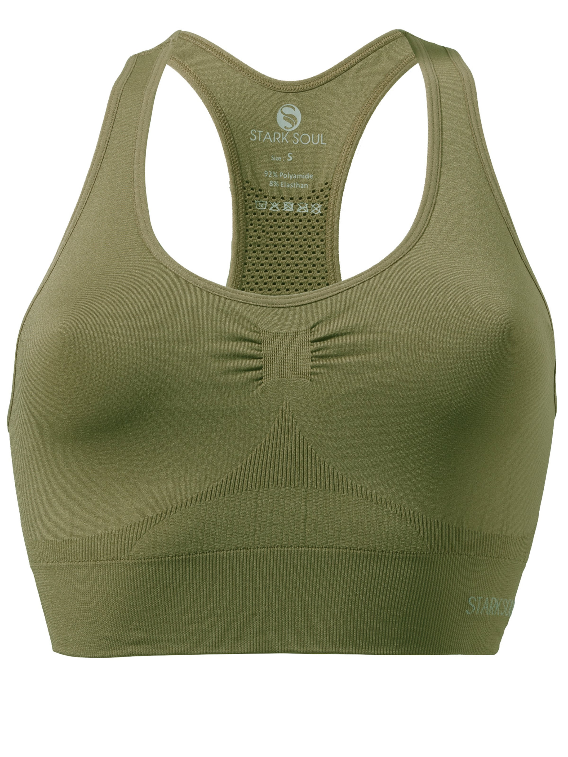 Stark Soul Bustier Sport-BH in Grün: Vorderseite