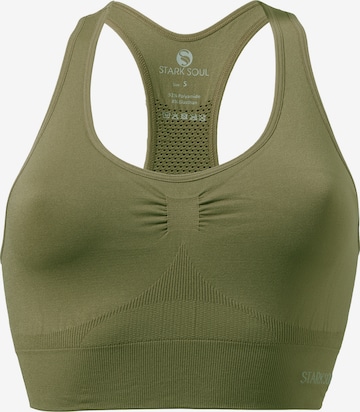Stark Soul Sports Bra in Green: front