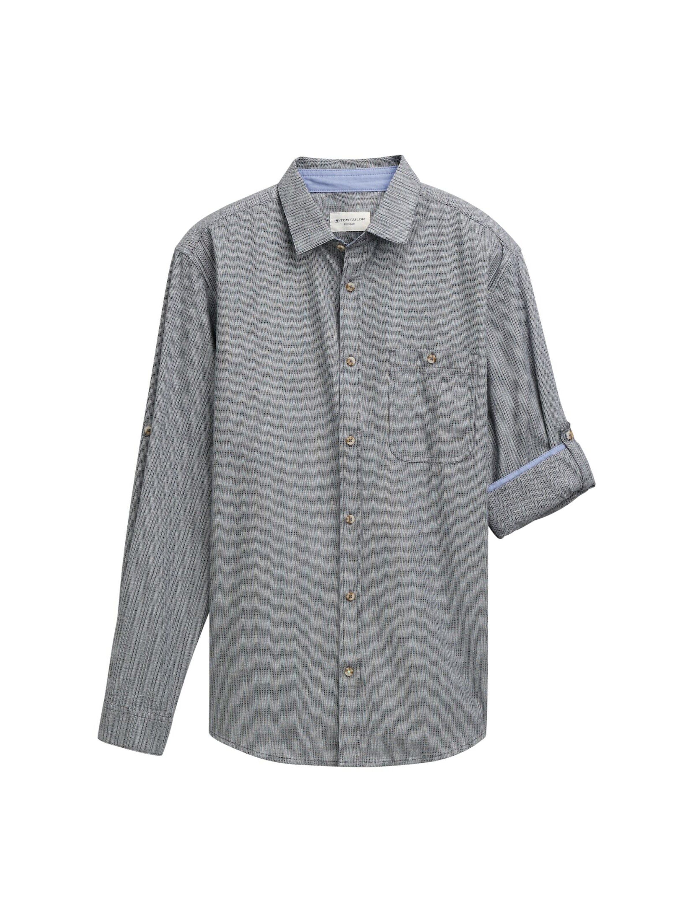 Chemise TOM TAILOR en bleu : devant