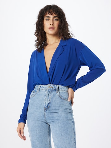 Y.A.S Blouse body 'Sue' in Blauw: voorkant