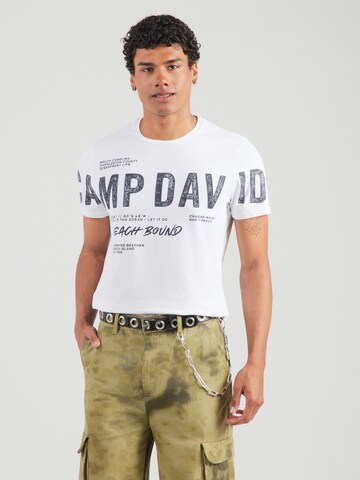 CAMP DAVID Koszulka w kolorze biały: przód