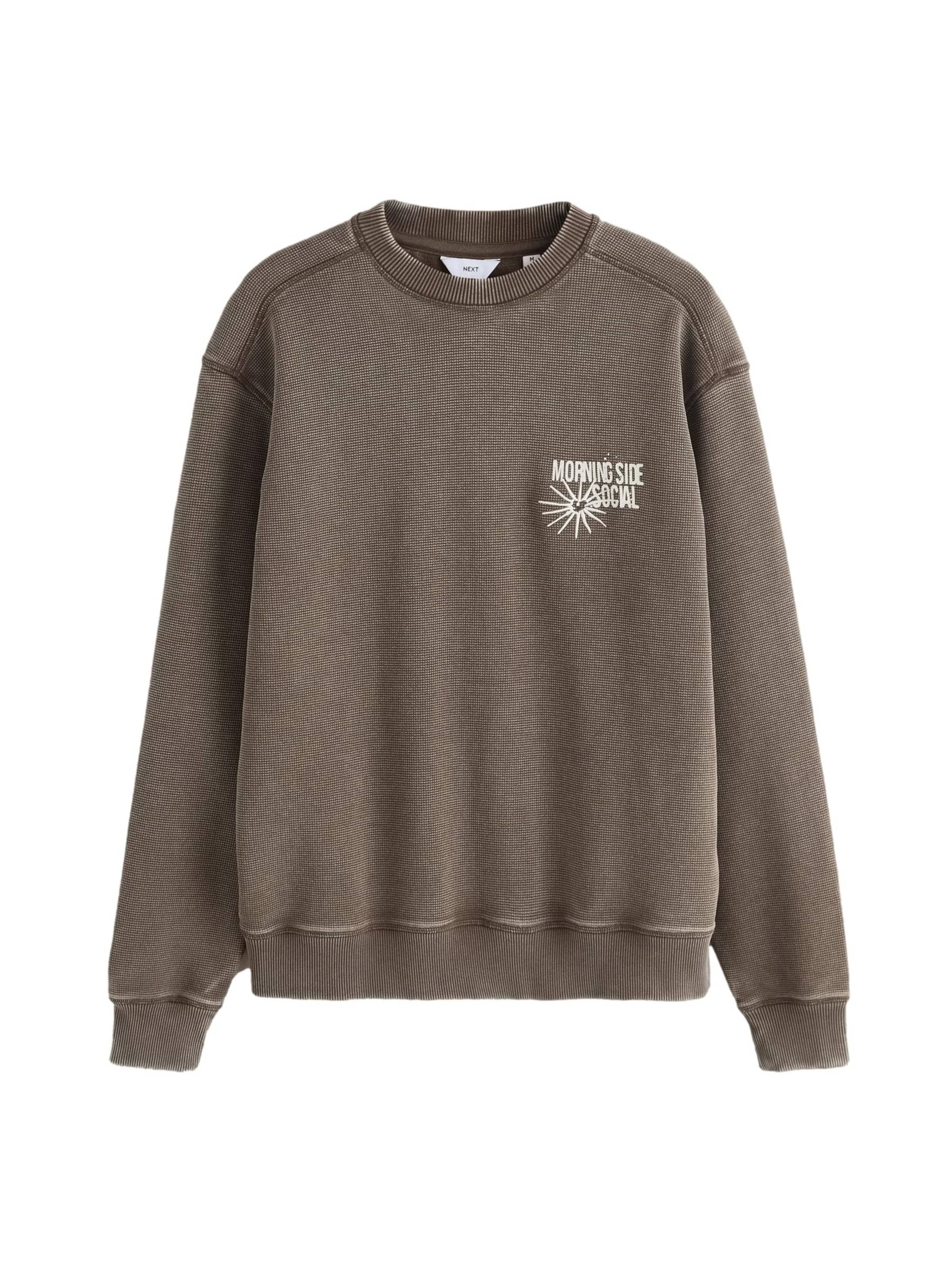 Sweat-shirt Next en marron : devant