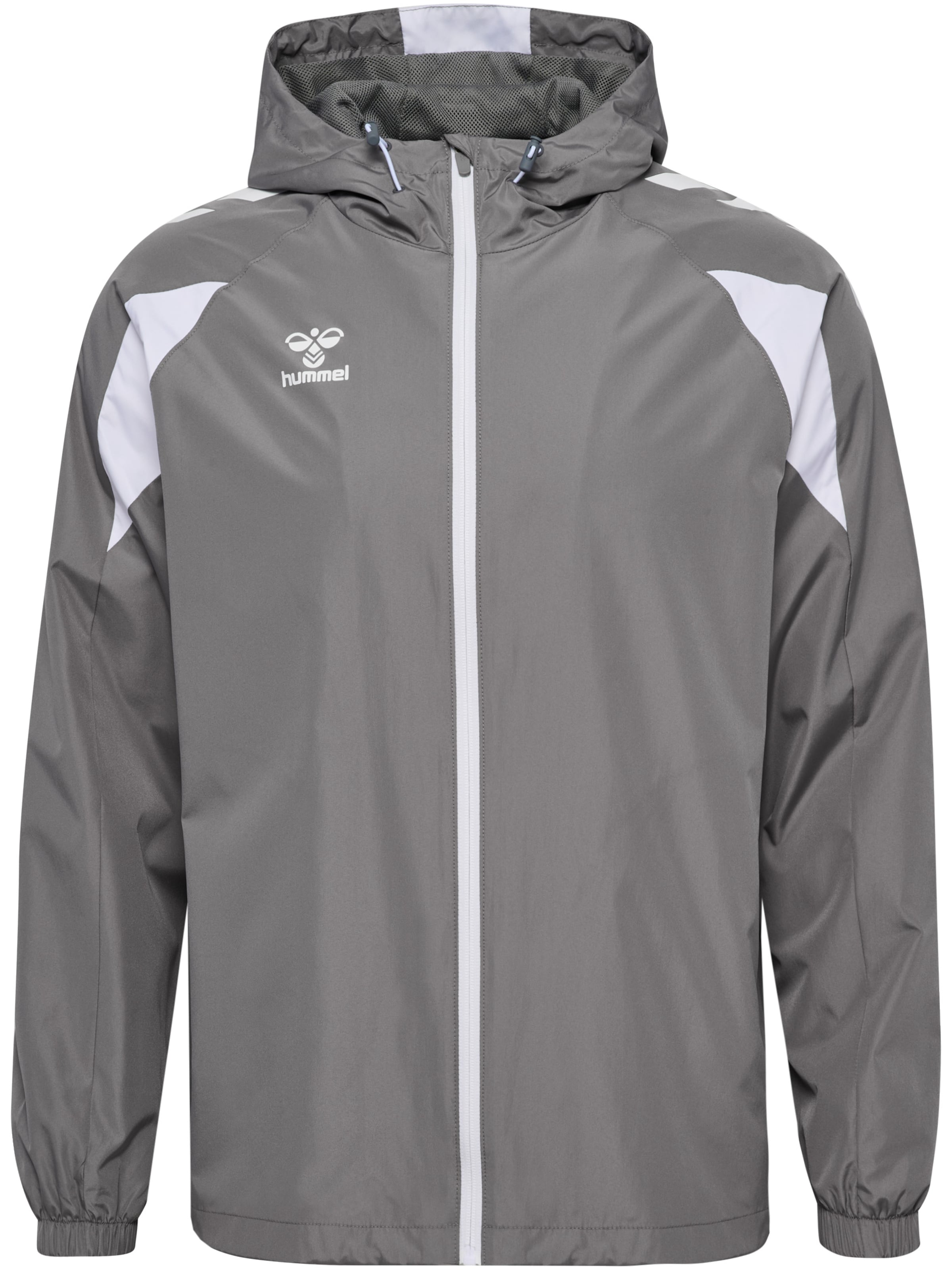 Hummel Sportjacke 'Core 2.0' in Grau: Vorderseite