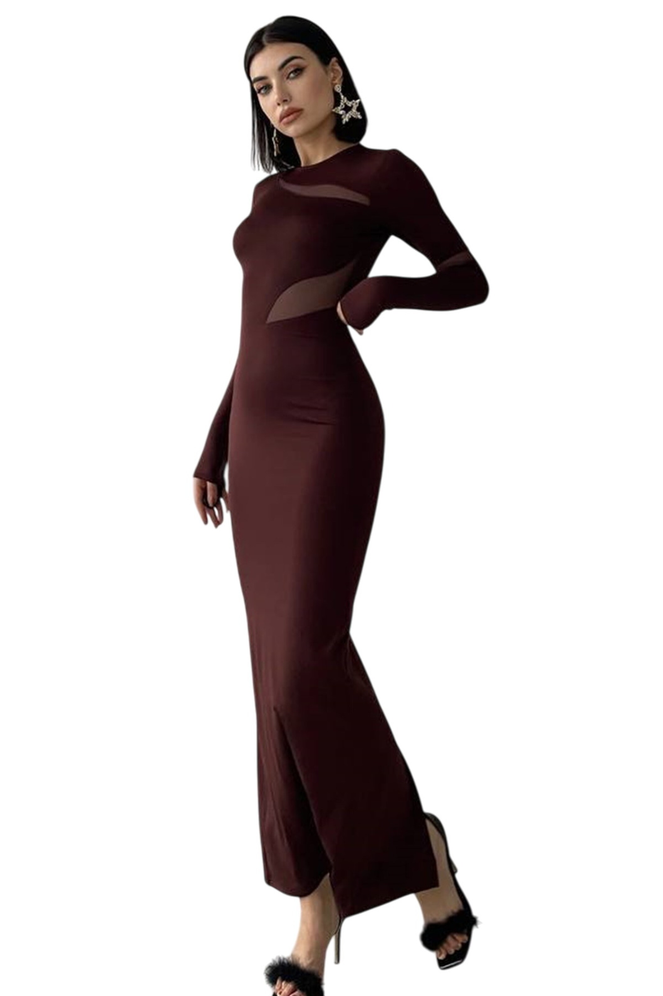 WOMAN VISION Evening dress in Brown