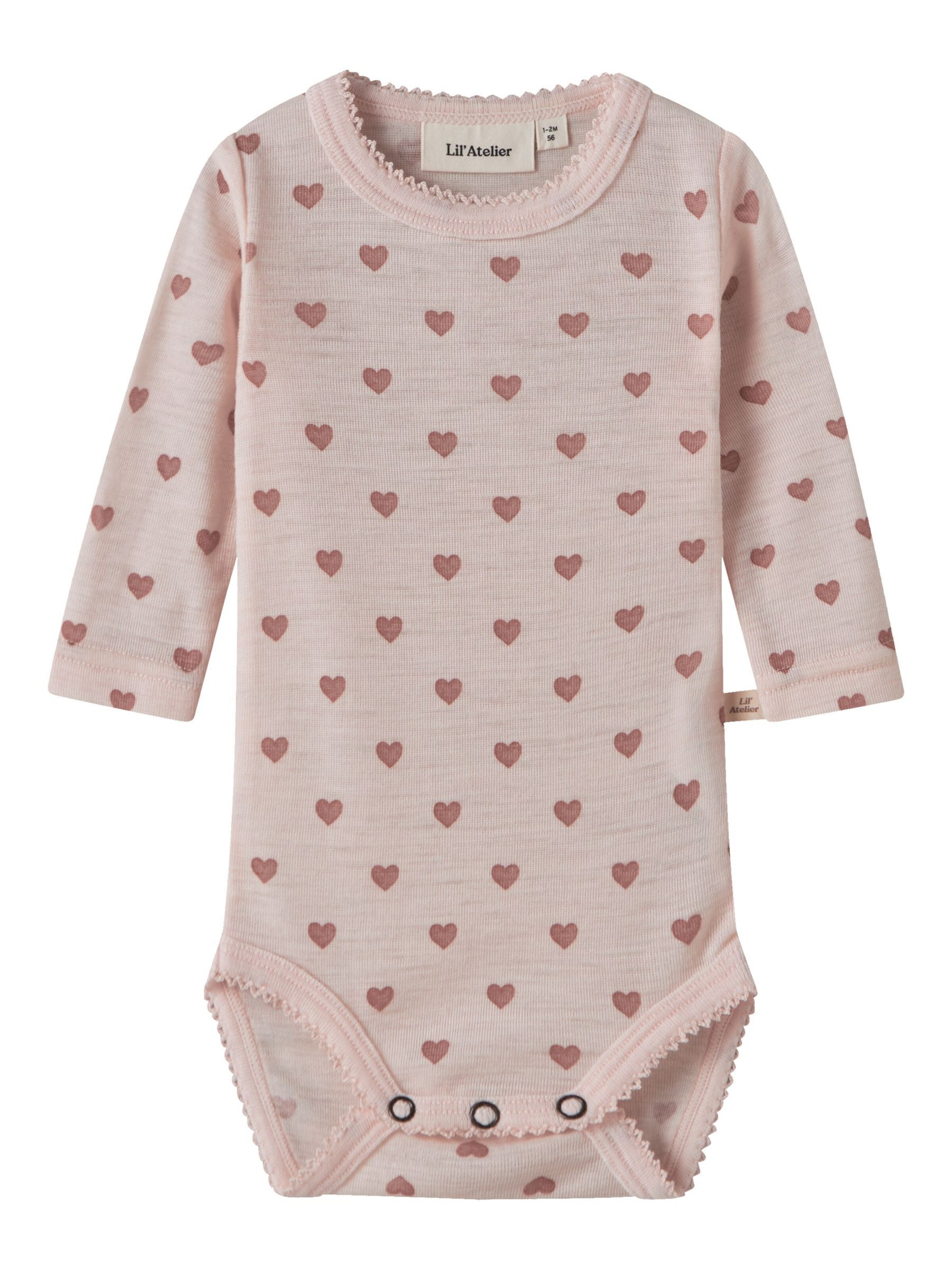 Barboteuse / body NAME IT en rose : devant