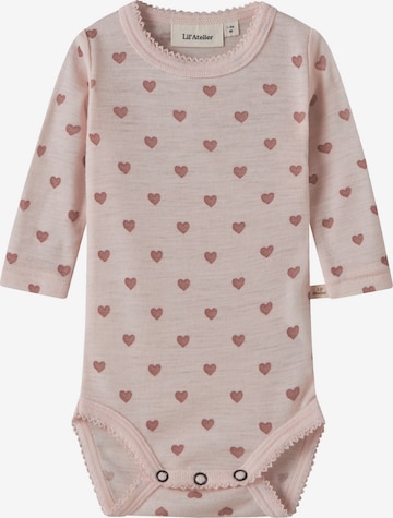Barboteuse / body NAME IT en rose : devant