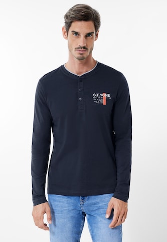 Street One MEN Shirt in Blue: front