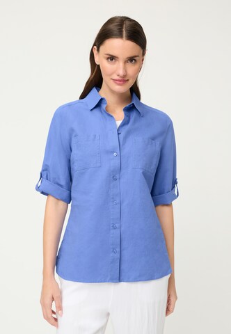 Olsen Hemdbluse in Blau: Vorderseite