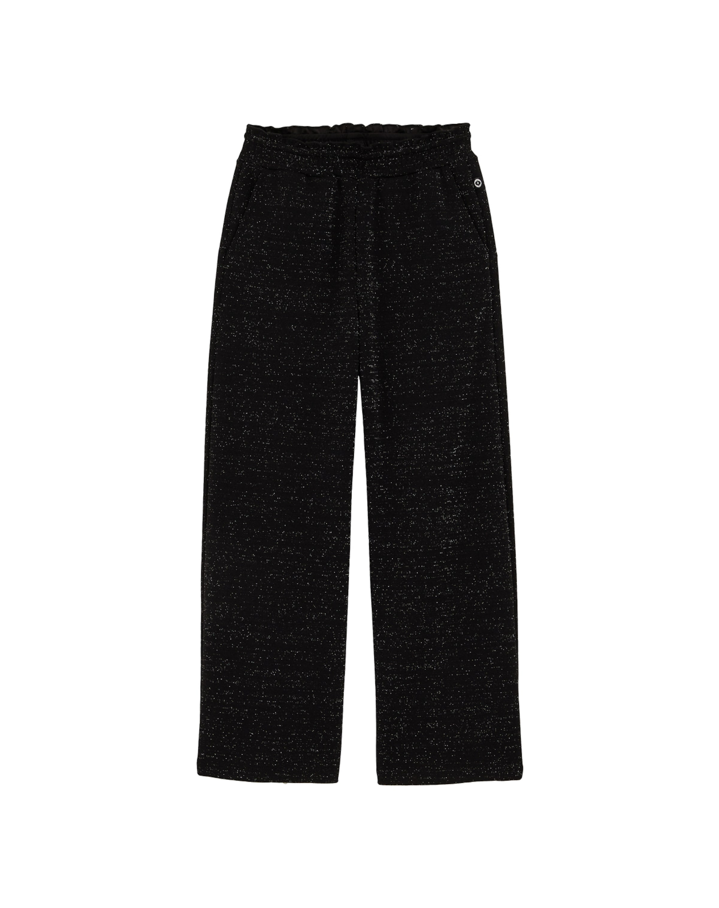 WE Fashion Regularen Hlače | črna barva: sprednja stran