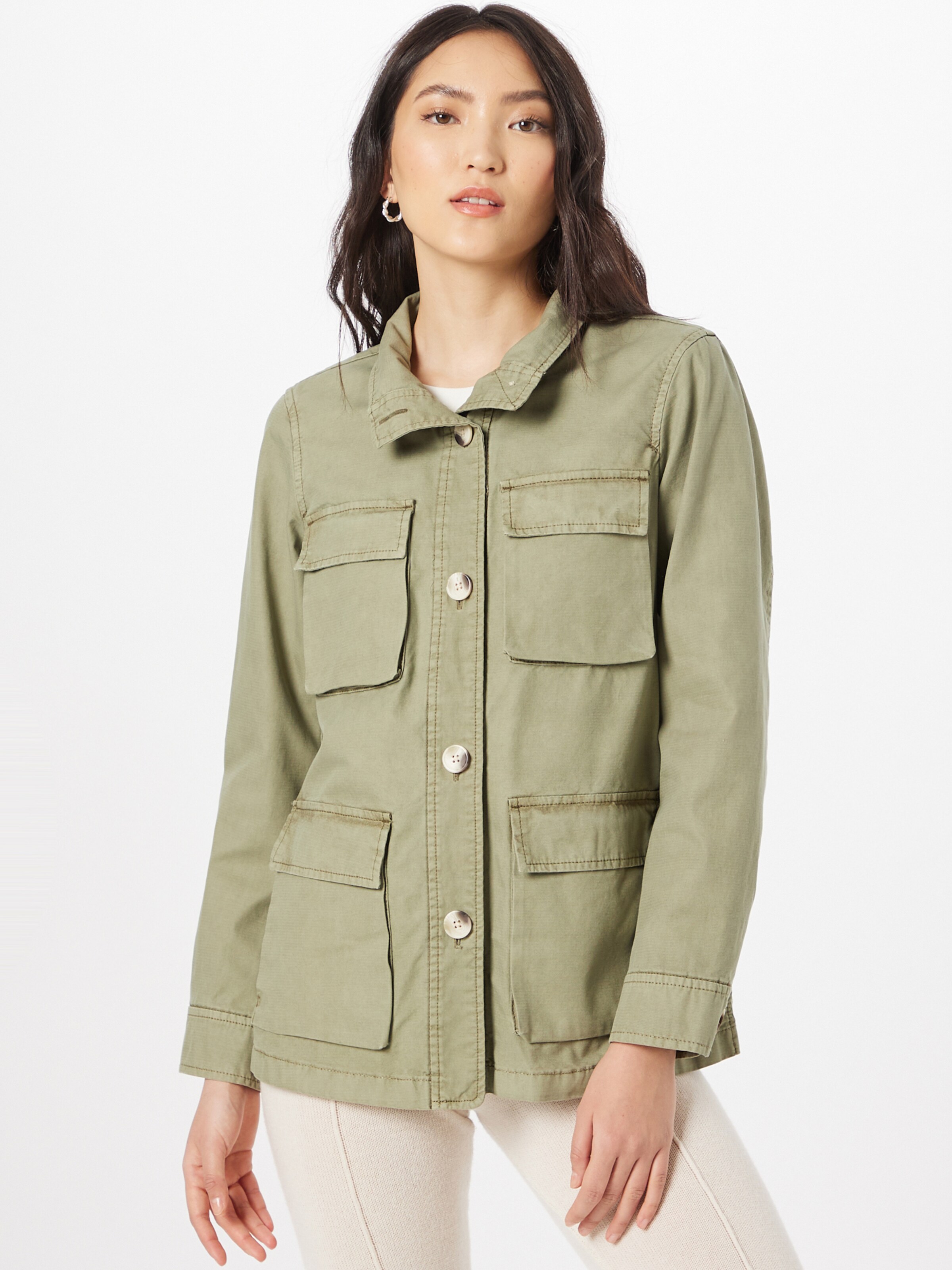 Frauen Jacken ESPRIT Übergangsjacke in Khaki - MX35586 Frauen Jacken ESPRIT Übergangsjacke in Khaki - MX35586
