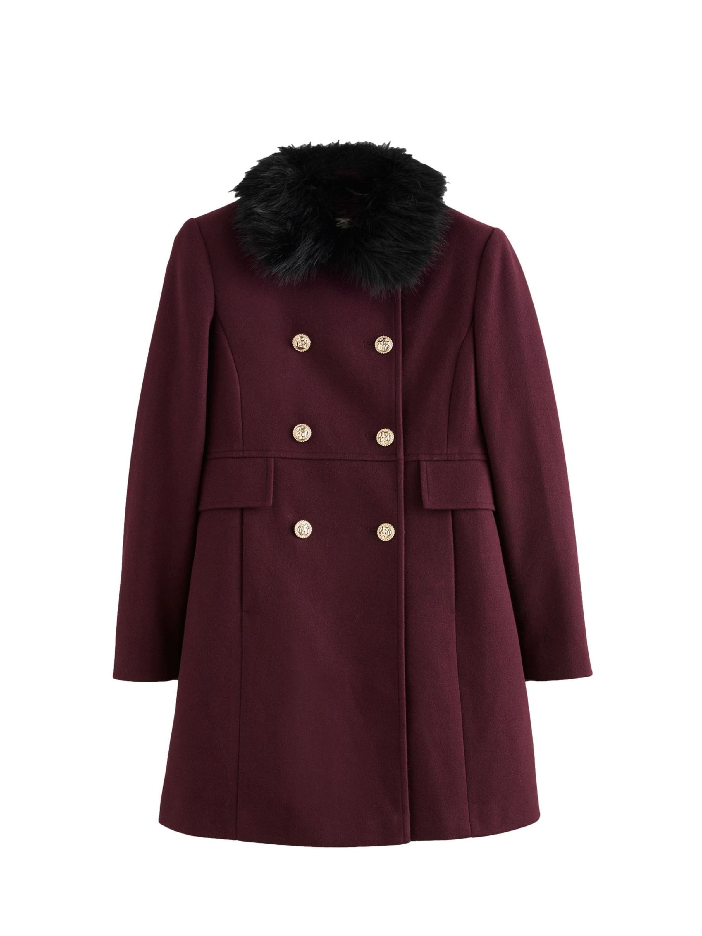 Manteau mi-saison love & roses en rouge : devant