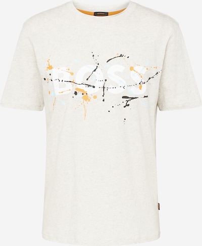 BOSS T-Shirt in graumeliert / orange / schwarz / weiß, Produktansicht