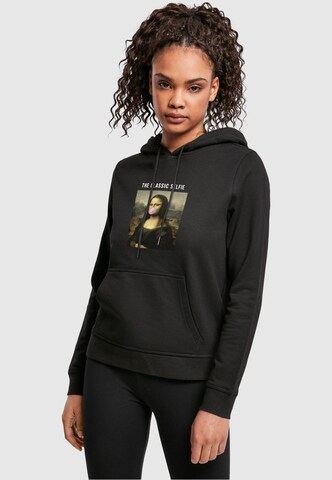 Sweat-shirt 'Apoh - Da Vinci Selfie' Merchcode en noir : devant