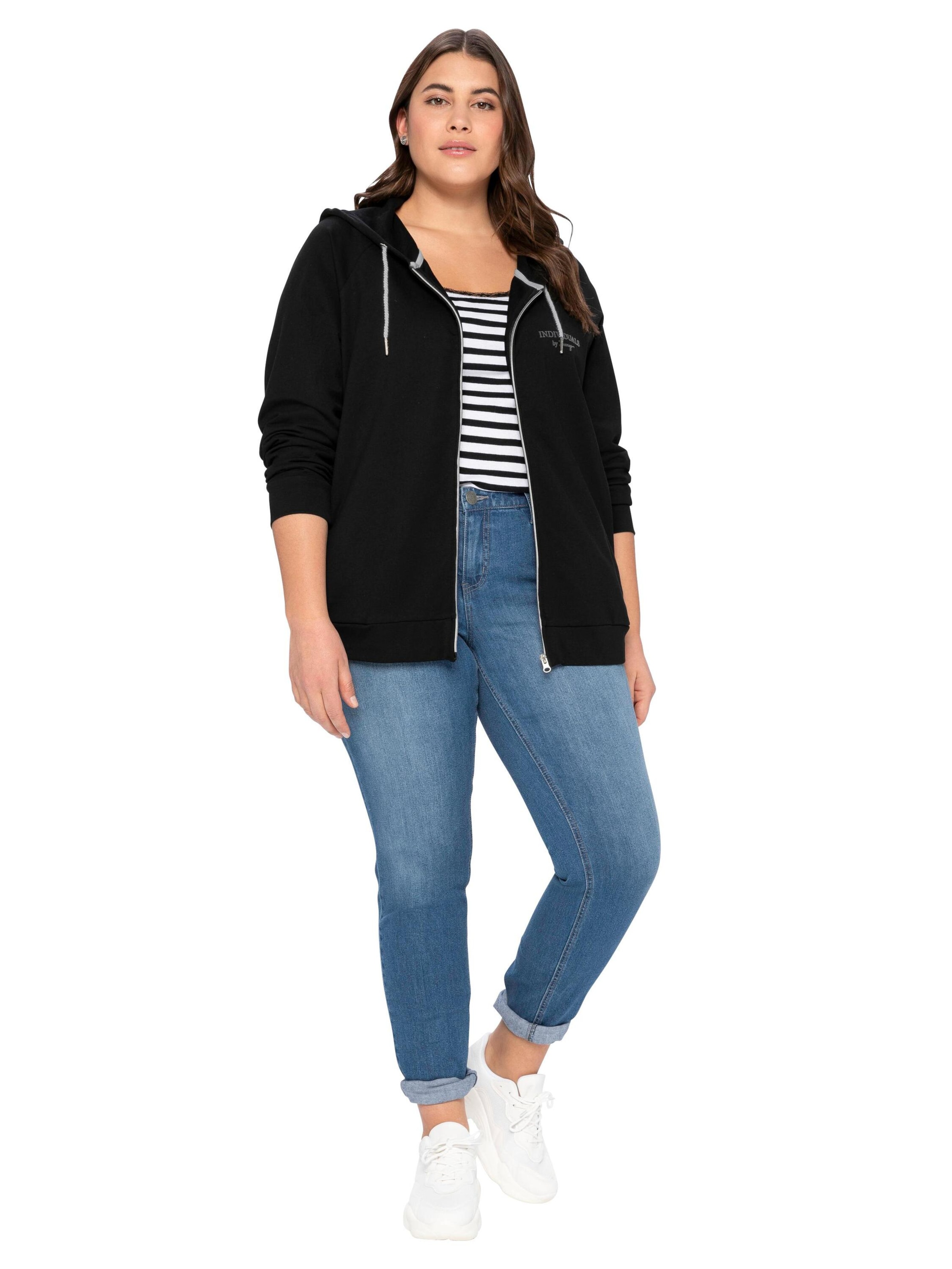 SHEEGO Sweatjacka i svart