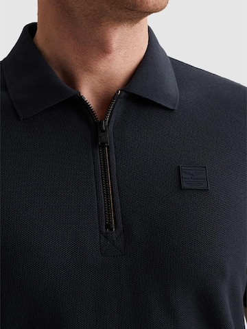 Maglietta 'Polo shirt with waffle texture and ribbed collar' di PME Legend in blu