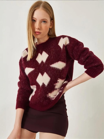 Bianco Lucci Pullover in Rot