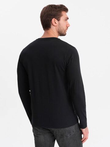 Ombre Shirt in Schwarz