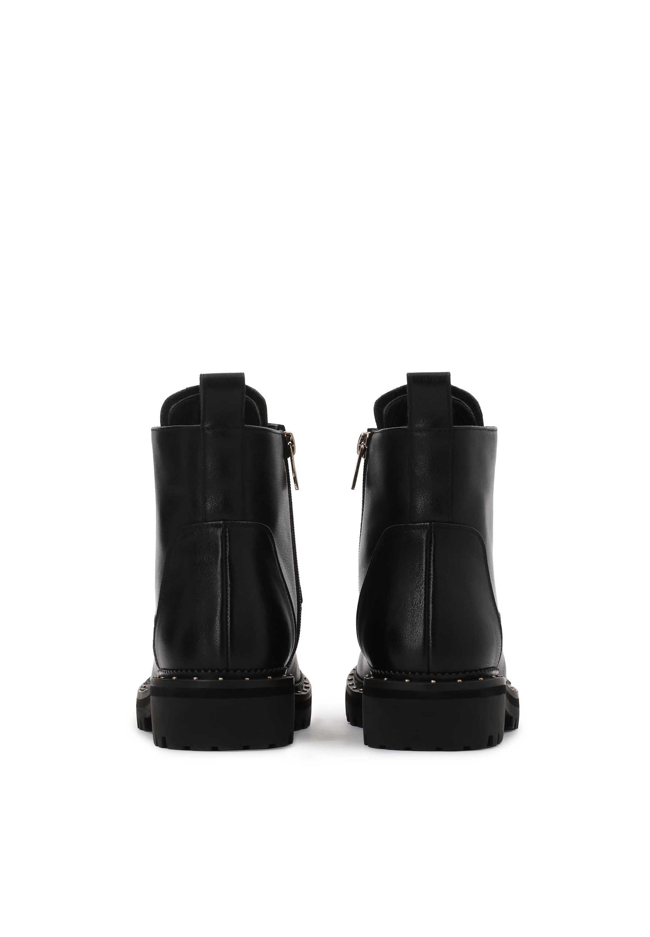 Kazar Botki sznurowane w kolorze czarny