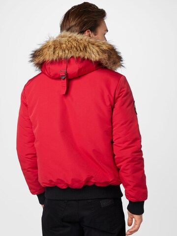 Superdry - Casaco meia-estação 'Everest' em vermelho