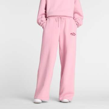 new balance Regular Trousers in Pink: front