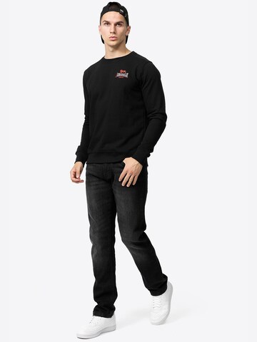 LONSDALE Sweatshirt ' LYMPSTONE ' in Schwarz