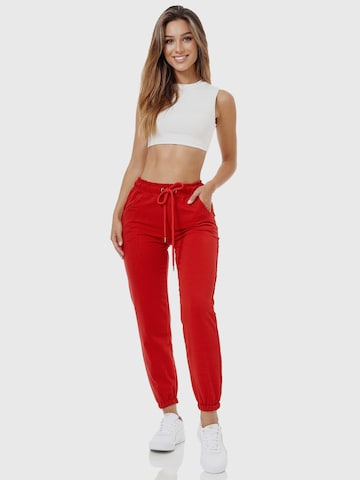 Pantalon de sport 'F300' Tazzio en rouge : devant