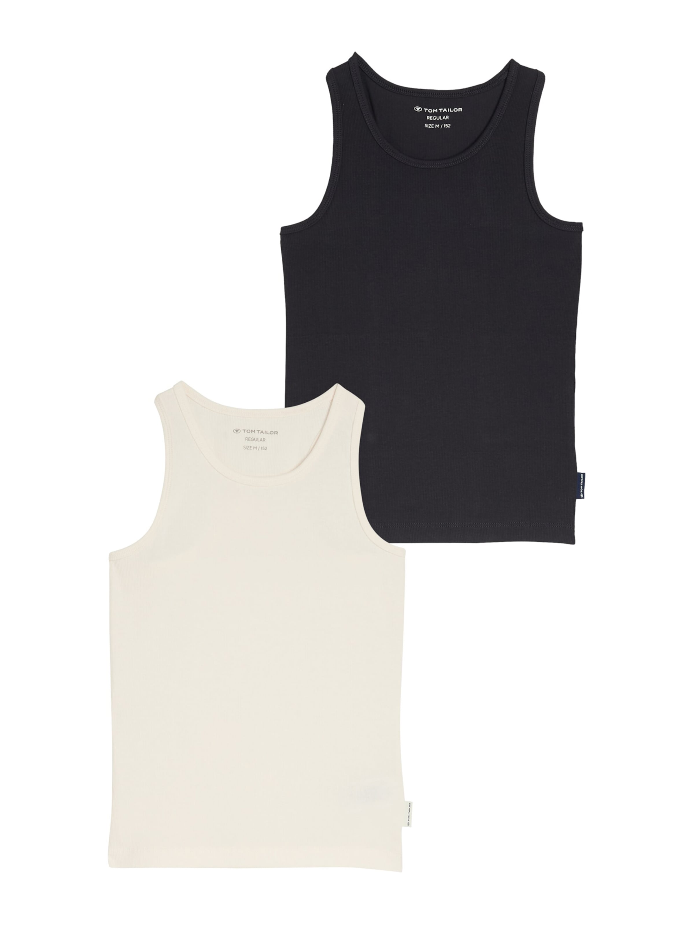 TOM TAILOR Τοπ σε μαύρο: μπροστά