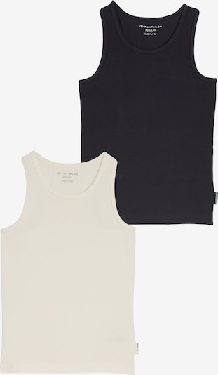 TOM TAILOR Toppi värissä musta / villanvalkoinen, Tuotenäkymä