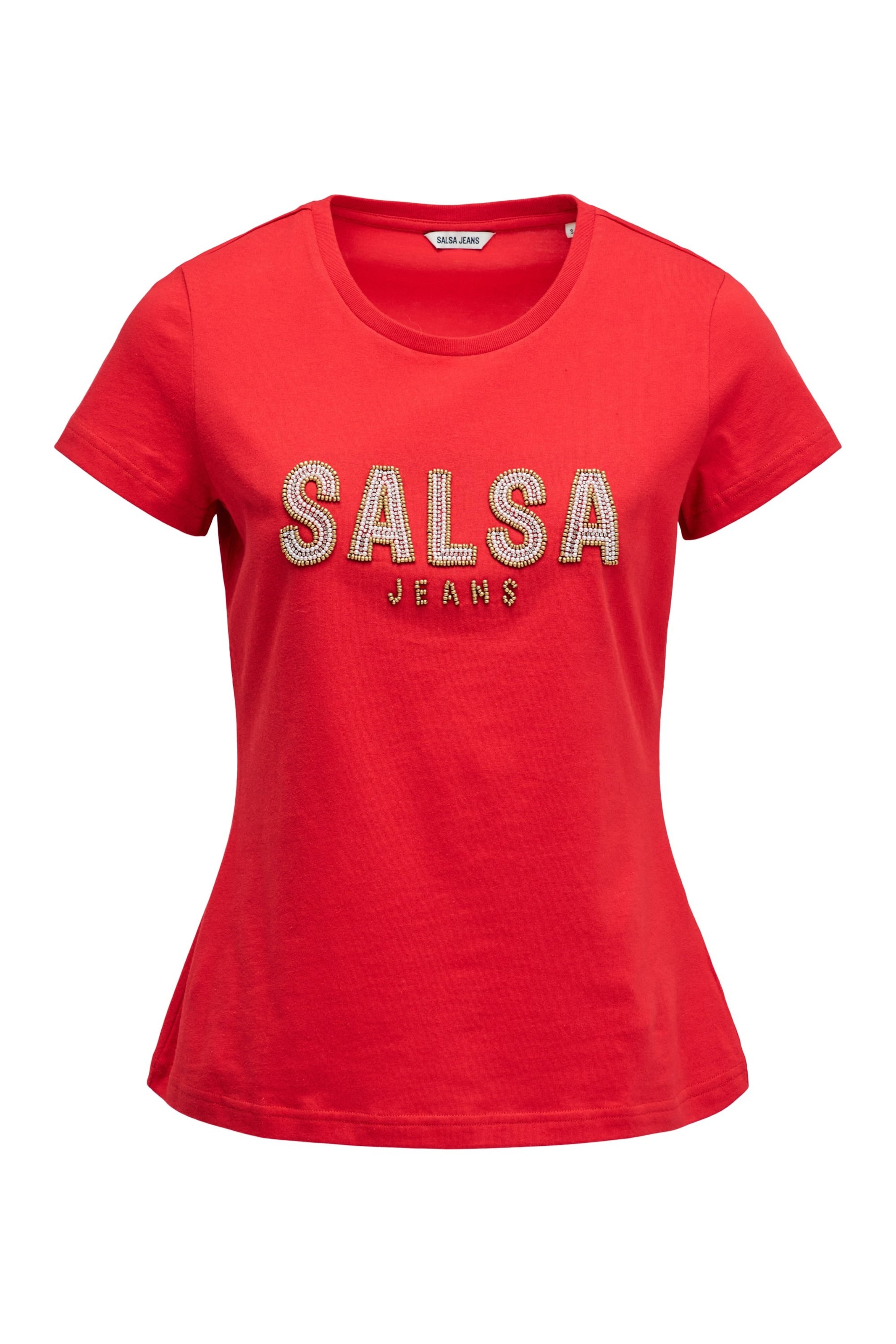 Salsa Jeans T-shirts in Rot: Vorderseite