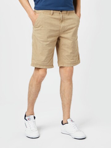 BLEND Normální Kalhoty – béžová: přední strana