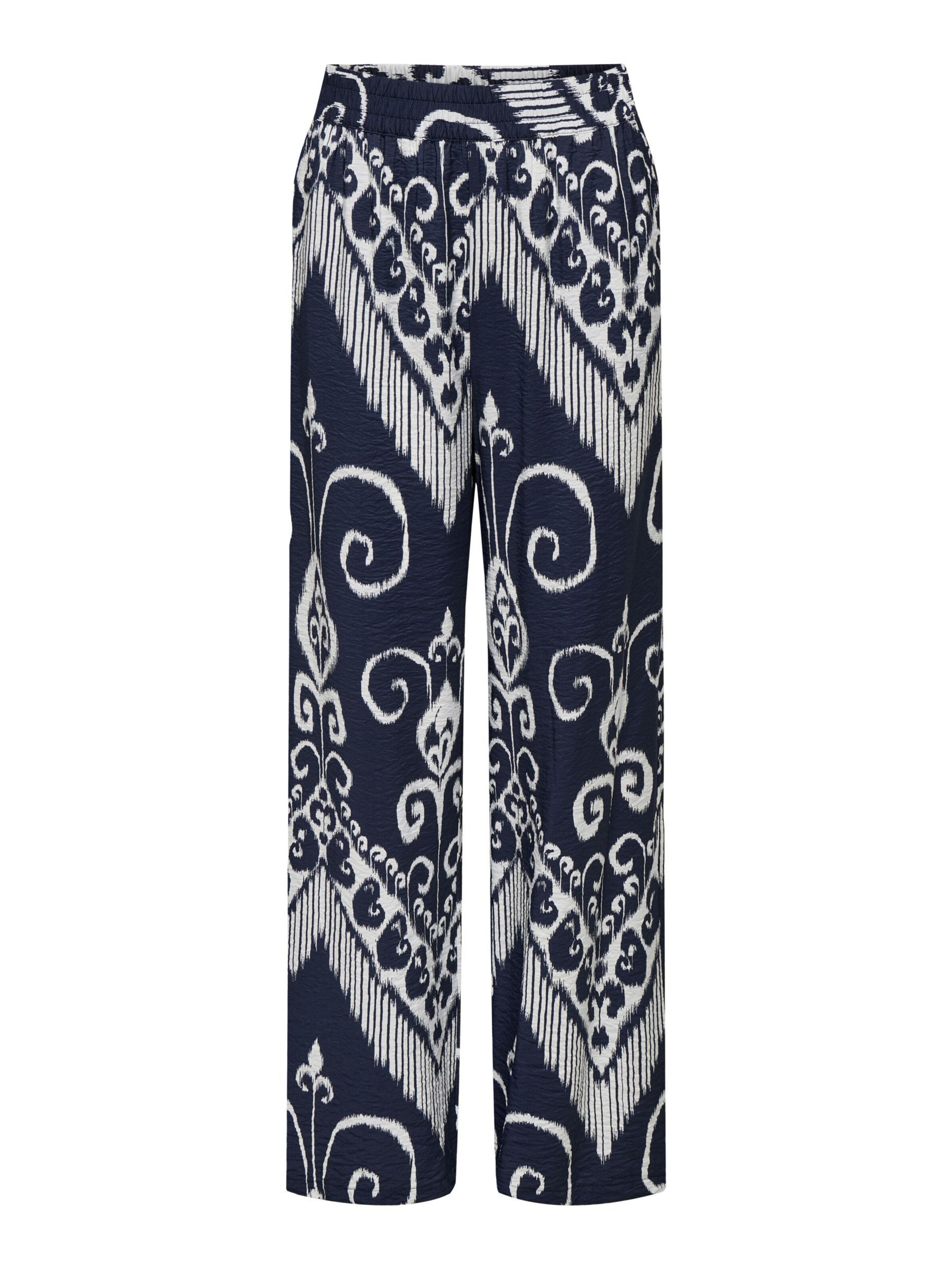 JDY Wide Leg Bukser 'JDYTroya' i blå: forside