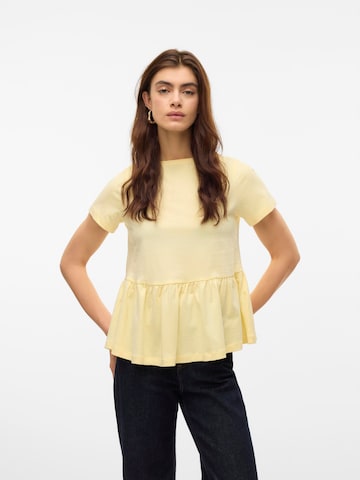 T-shirt 'VMONELLA' VERO MODA en jaune : devant