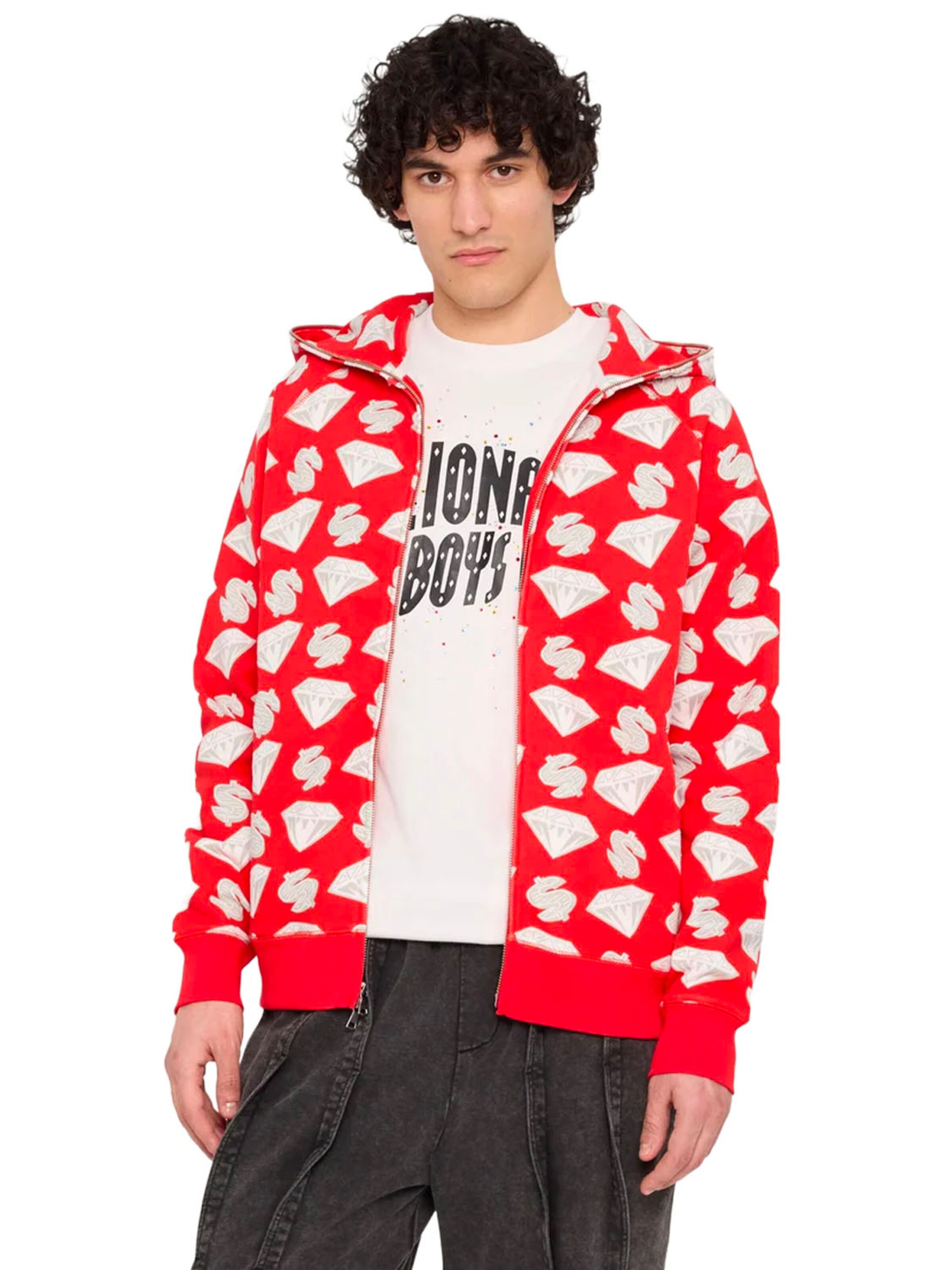 Pullover 'Diamonds & Dollars' di Billionaire Boys Club in rosso