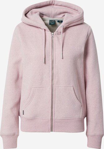 Superdry Mikina 'Essential' – pink: přední strana