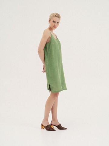 AmourLinen Dress 'Zoe' in Green