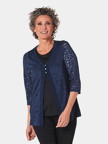 Goldner Knit Cardigan in Blue: front