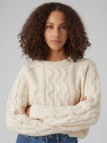 VERO MODA - Pullover 'Birgitte' em bege